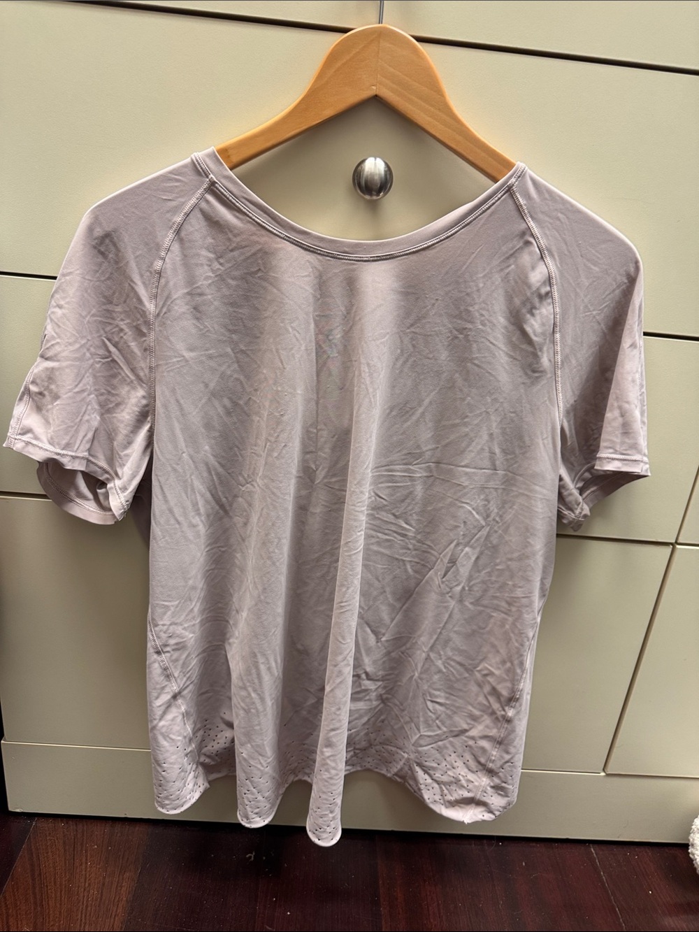 lululemon athletica Short Sleeve Crewneck Top in Light Lavender